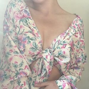 floral blouse